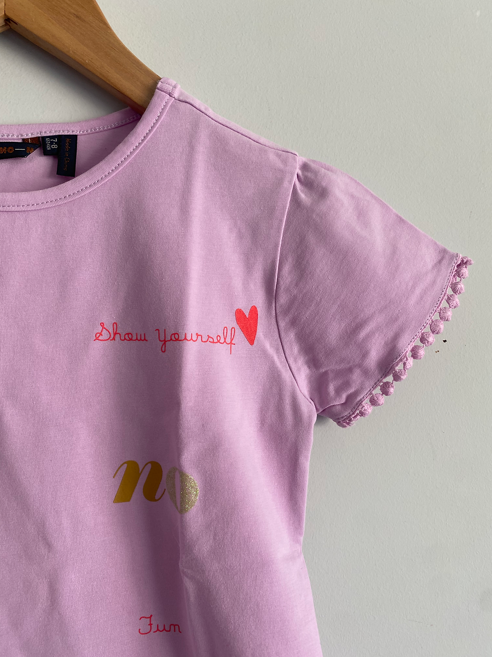 Thumbnail: roze t-shirt print nono 122/128