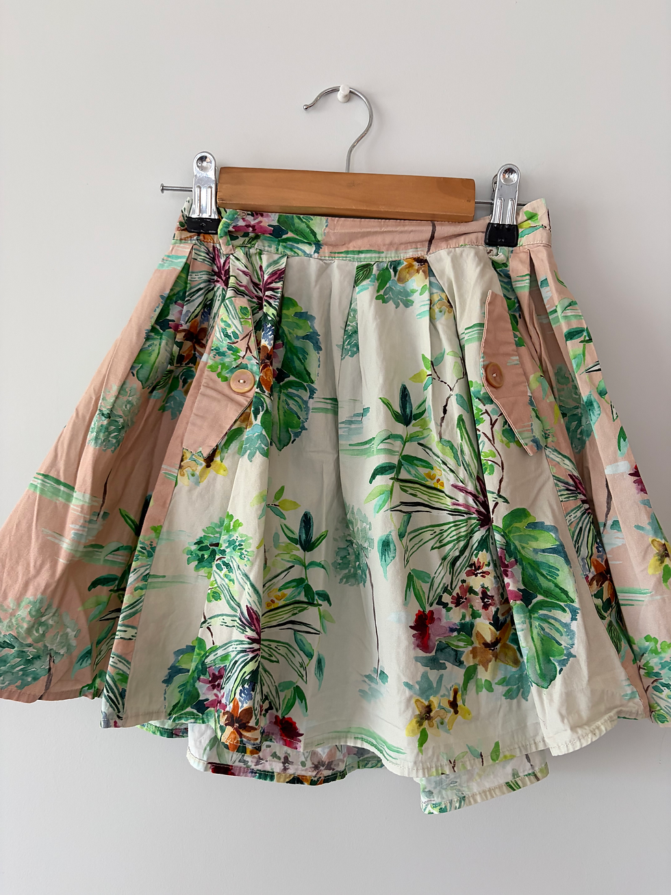 Thumbnail: roos groene rok print zara 116