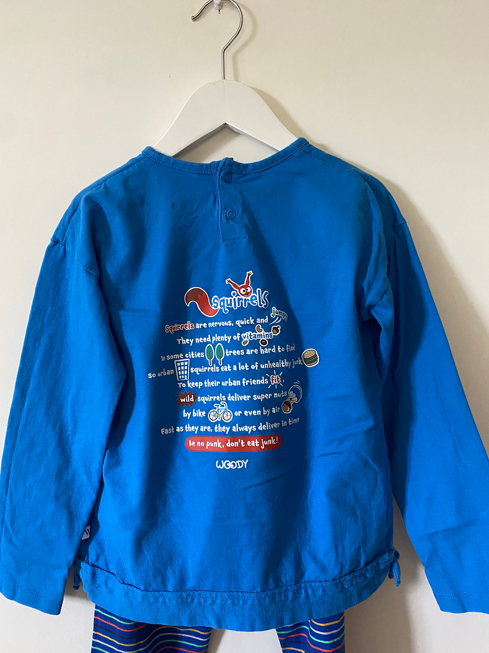 Thumbnail: blauwe pyjama eekhoorns woody 128