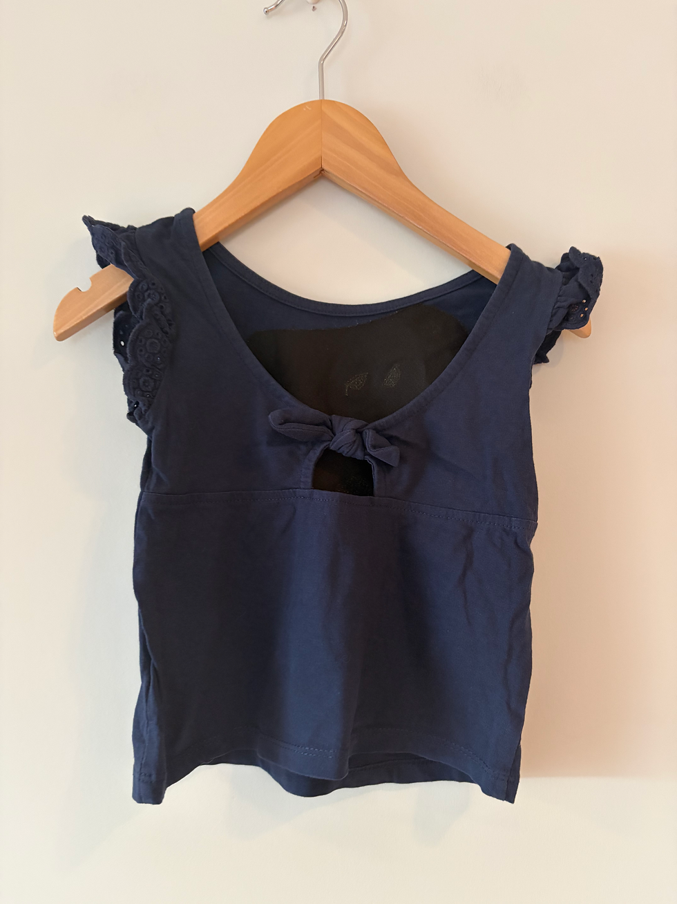 Thumbnail: donker blauwe t-shirt print c&a 98