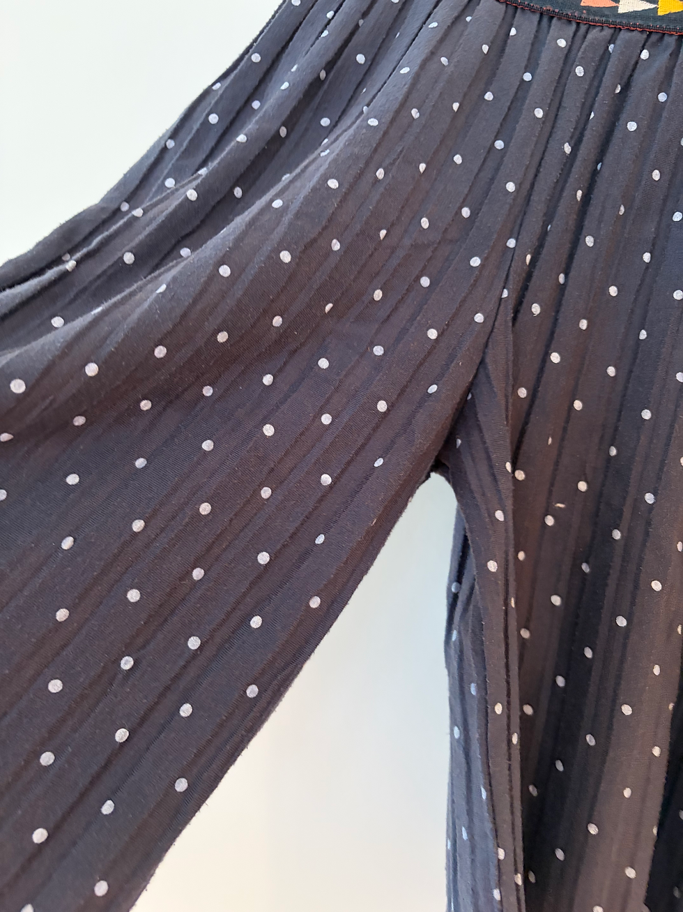 Thumbnail: blauwe losse broek dots tumble n' dry 110