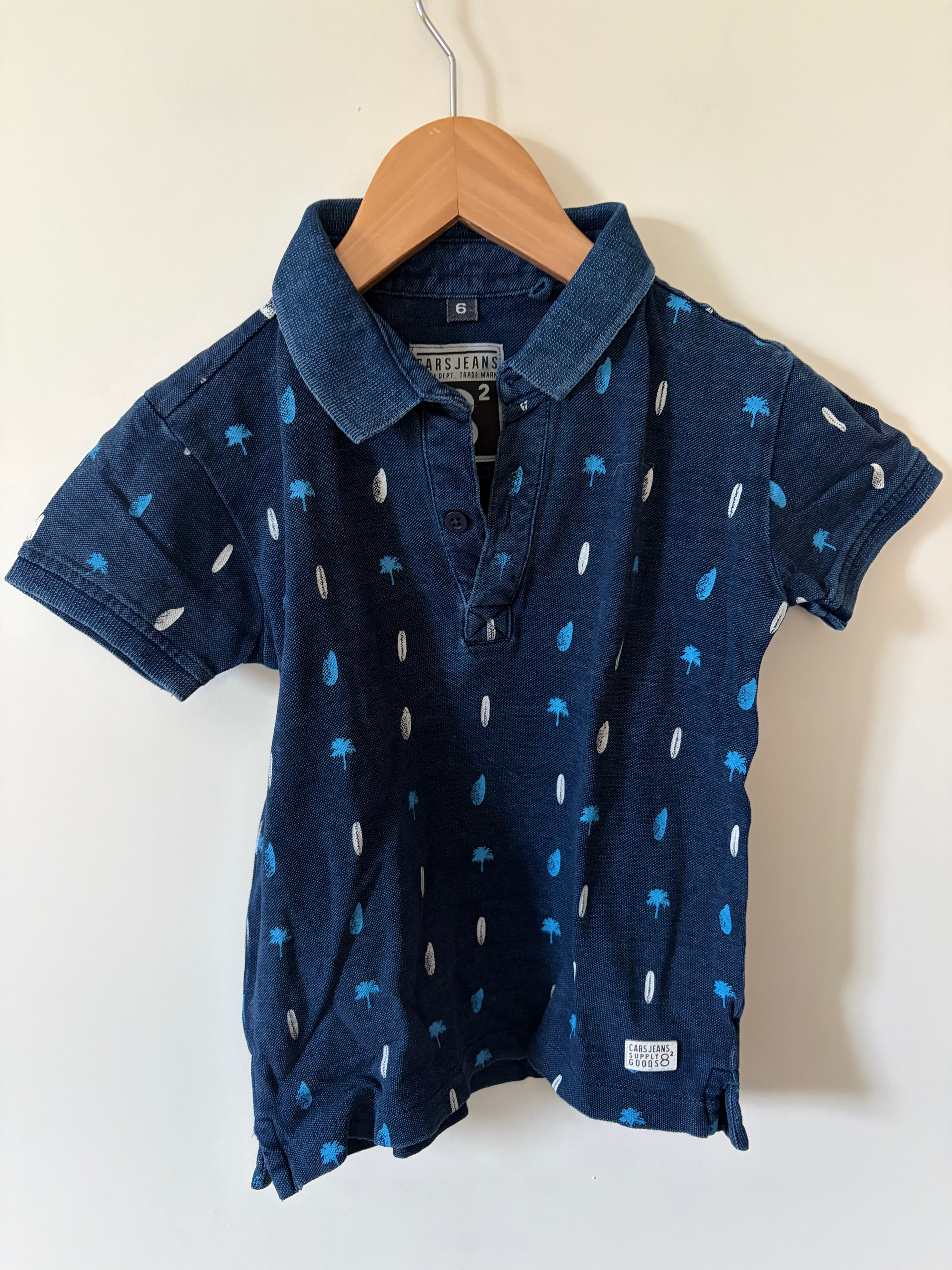 blauwe polo print Cars jeans 116
