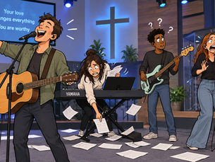 When the worship leader goes rogue...