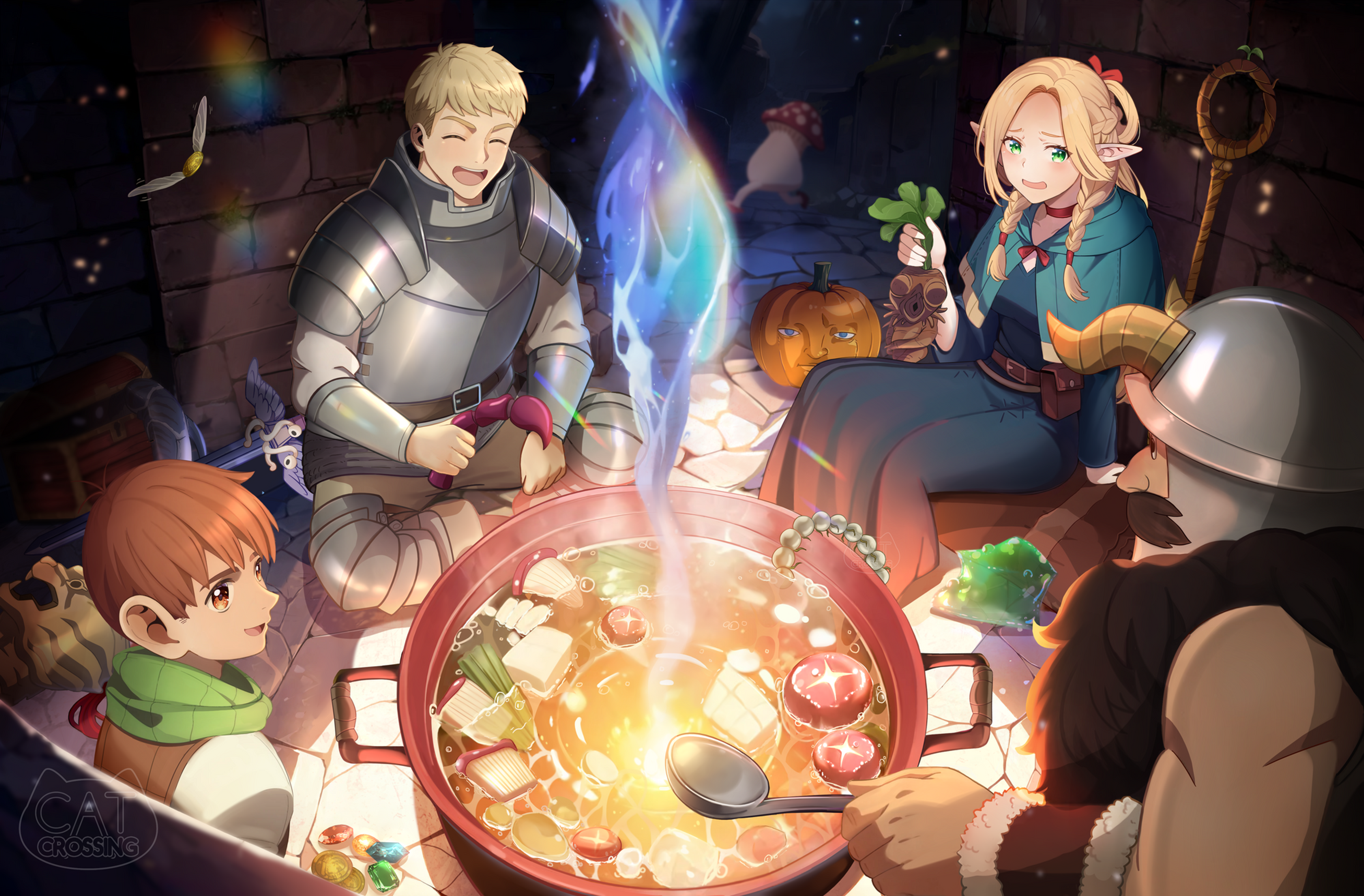 ᴅᴜɴɢᴇᴏɴ ᴍᴇꜱʜɪ FAN ART PRINT