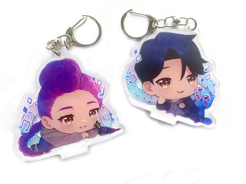 Thumbnail: "ꜰʀᴇᴇ" ᴋ-ᴘᴏᴘ ᴅᴇᴍᴏɴ ʜᴜɴᴛᴇʀꜱ Acrylic Cradle Stands & Charms