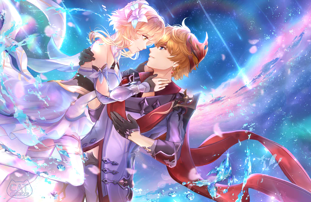 GENSHIN IMPACT: CHILUMI FAN ART PRINT | Cat Crossing