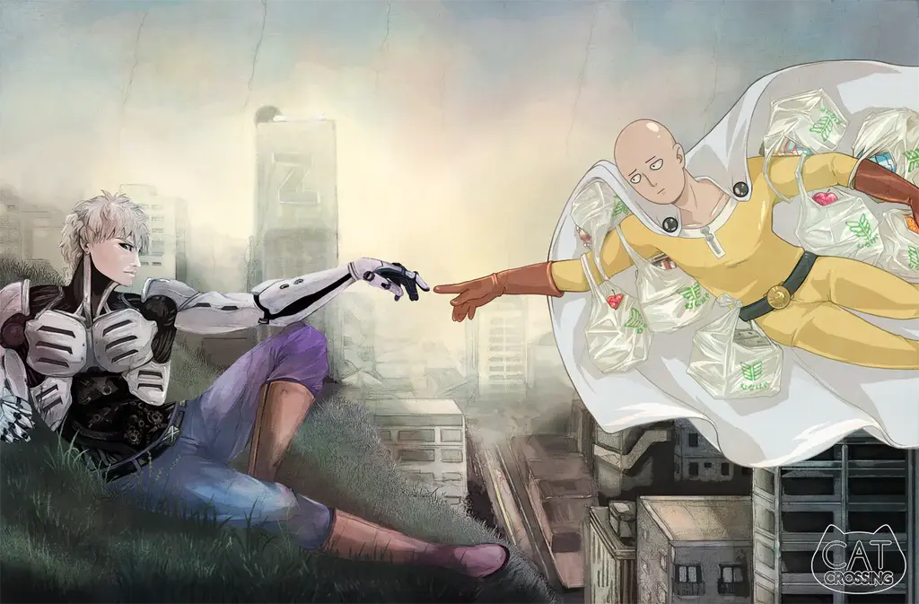 ᴏɴᴇ ᴘᴜɴᴄʜ ᴍᴀɴ FAN ART PRINT