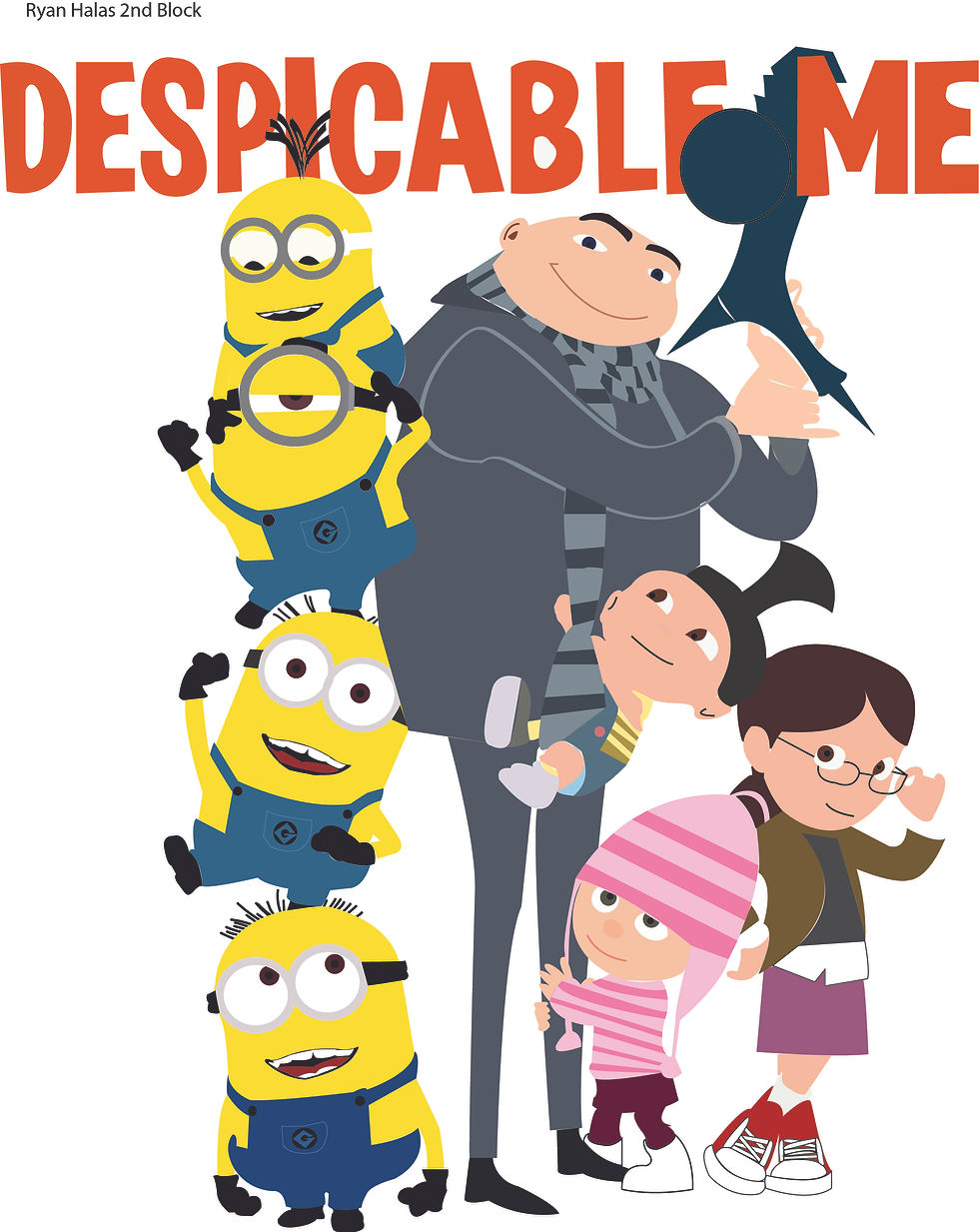 Movie cover design created in Digital Art and Design 1