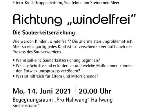 Elternwerkstatt "Richtung windelfrei"