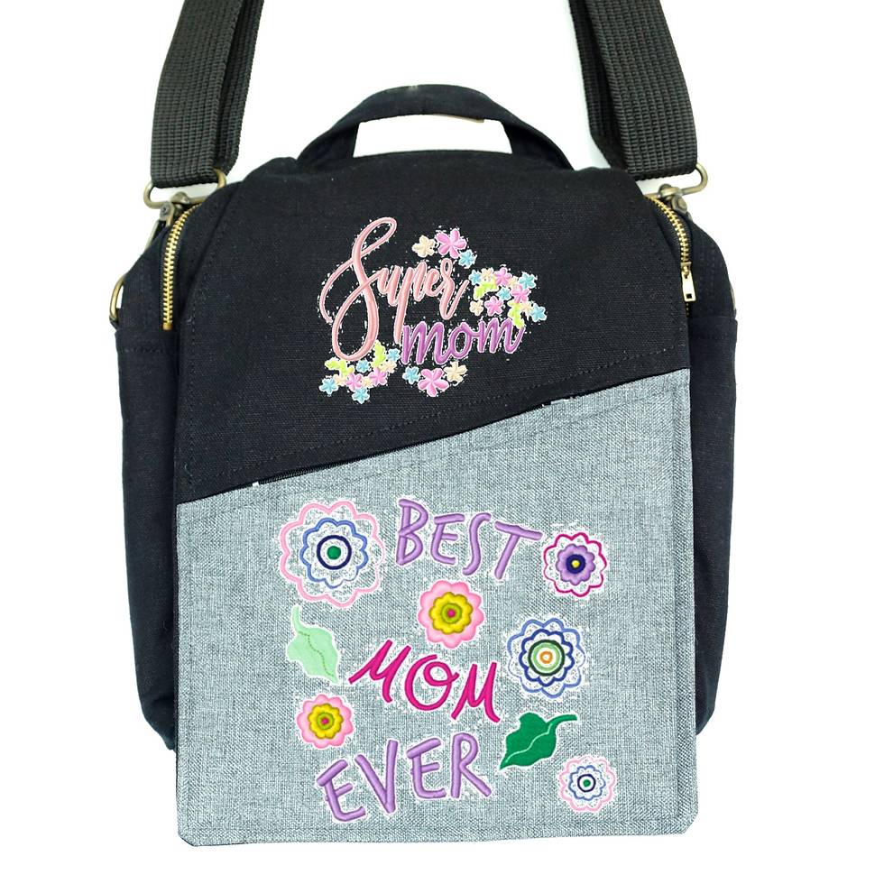 Miniatura: CANVAS MESSENGER BAG Best Mom Ever