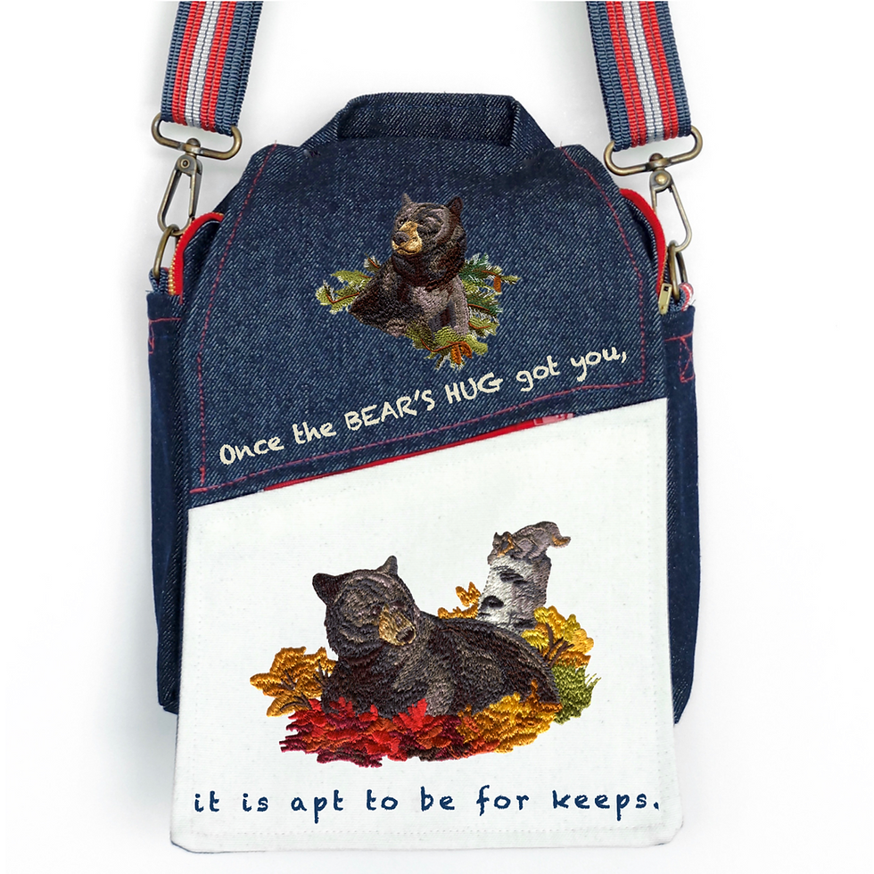 Miniatura: CANVAS MESSENGER BAG The Bear's Hug