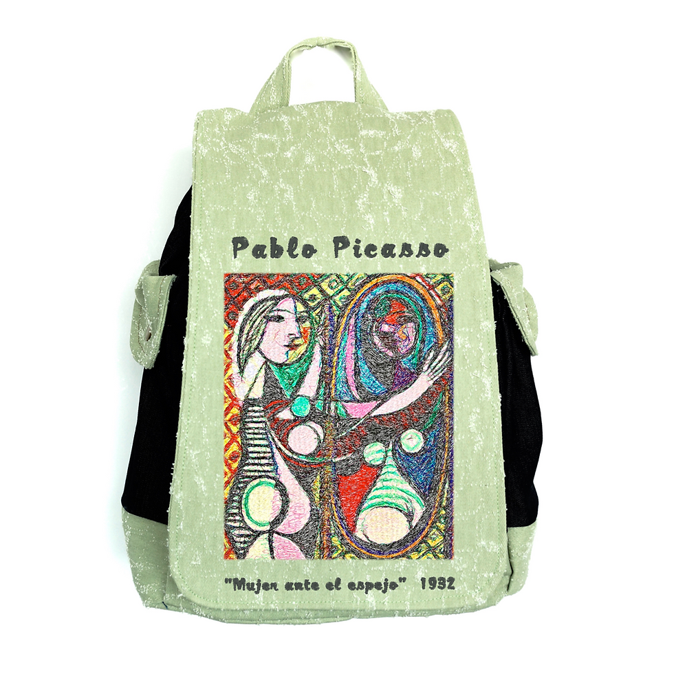 Miniatura: TISSUS SACK ARTWORK "Mujer ante el espejo" by Pablo Picasso