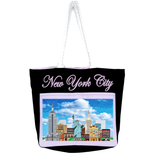 CITY BIG BAG New York City Tissus Jacques
