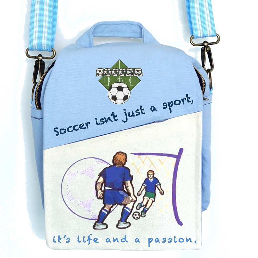Miniatura: CANVAS MESSENGER BAG Soccer is Life