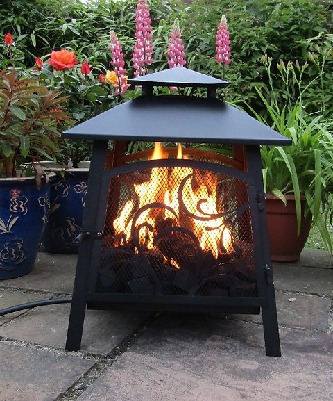 Pagoda Basket Fire Pit Patio Heater Free 48hr Delivery