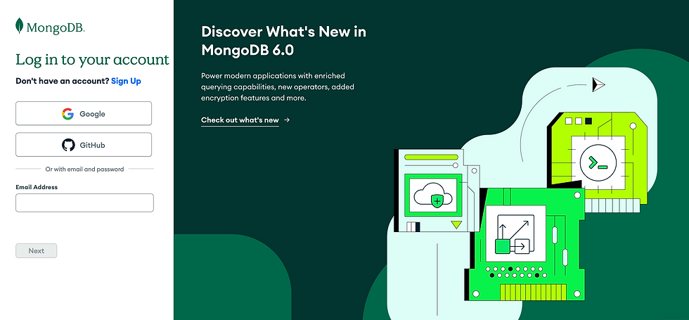 MongoDB Atlas Log In