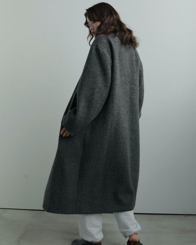 ànuke Collarless Cocoon Coat | Fun Current