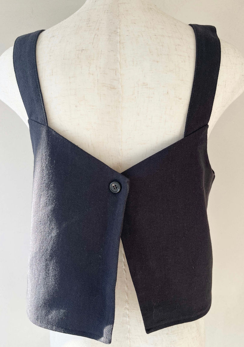 サムネイル： GLASSY SEA WASHABLE LINEN BLEND 2WAY TOPS