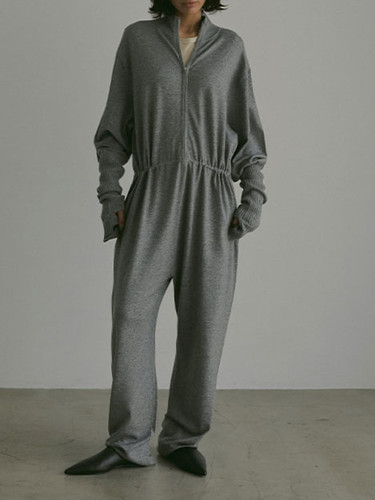 ETRÉ TOKYO フロントファスナーニットオールインワン | Fun Current