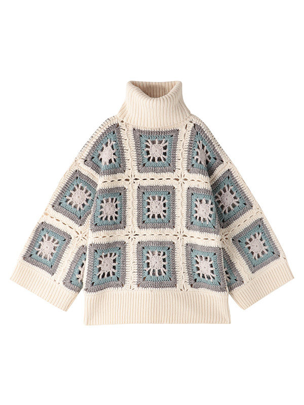 サムネイル： ETRE TOKYO  クロシェットタートルニットプルオーバー