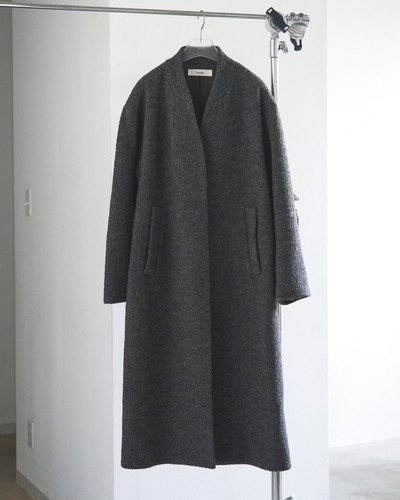 ànuke Collarless Cocoon Coat | Fun Current