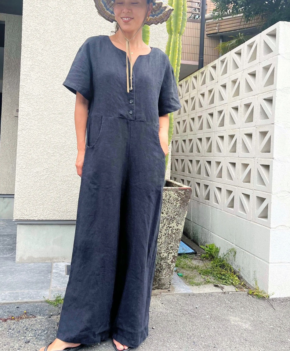 サムネイル： GLASSY SEA   Relax Linen Allinone