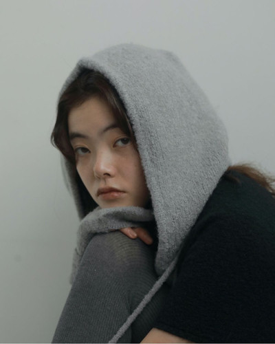 ànuke Boucle Knit Hoodie | Fun Current