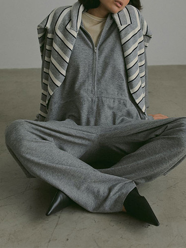 ETRÉ TOKYO フロントファスナーニットオールインワン | Fun Current