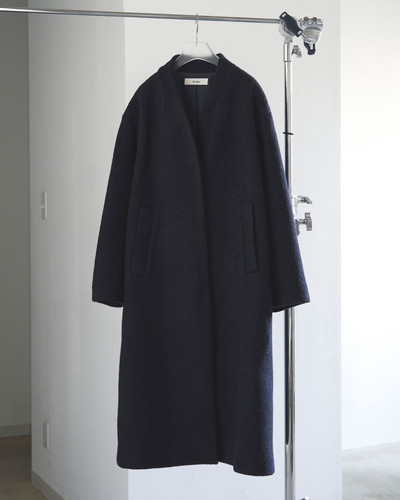 ànuke Collarless Cocoon Coat | Fun Current