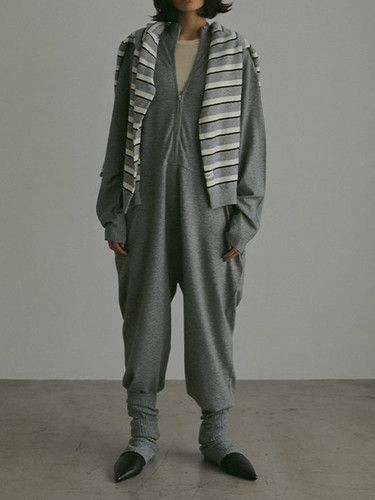 ETRÉ TOKYO フロントファスナーニットオールインワン | Fun Current