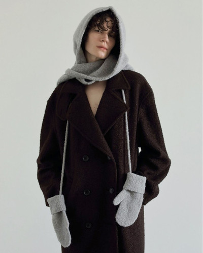 ànuke Boucle Knit Hoodie | Fun Current