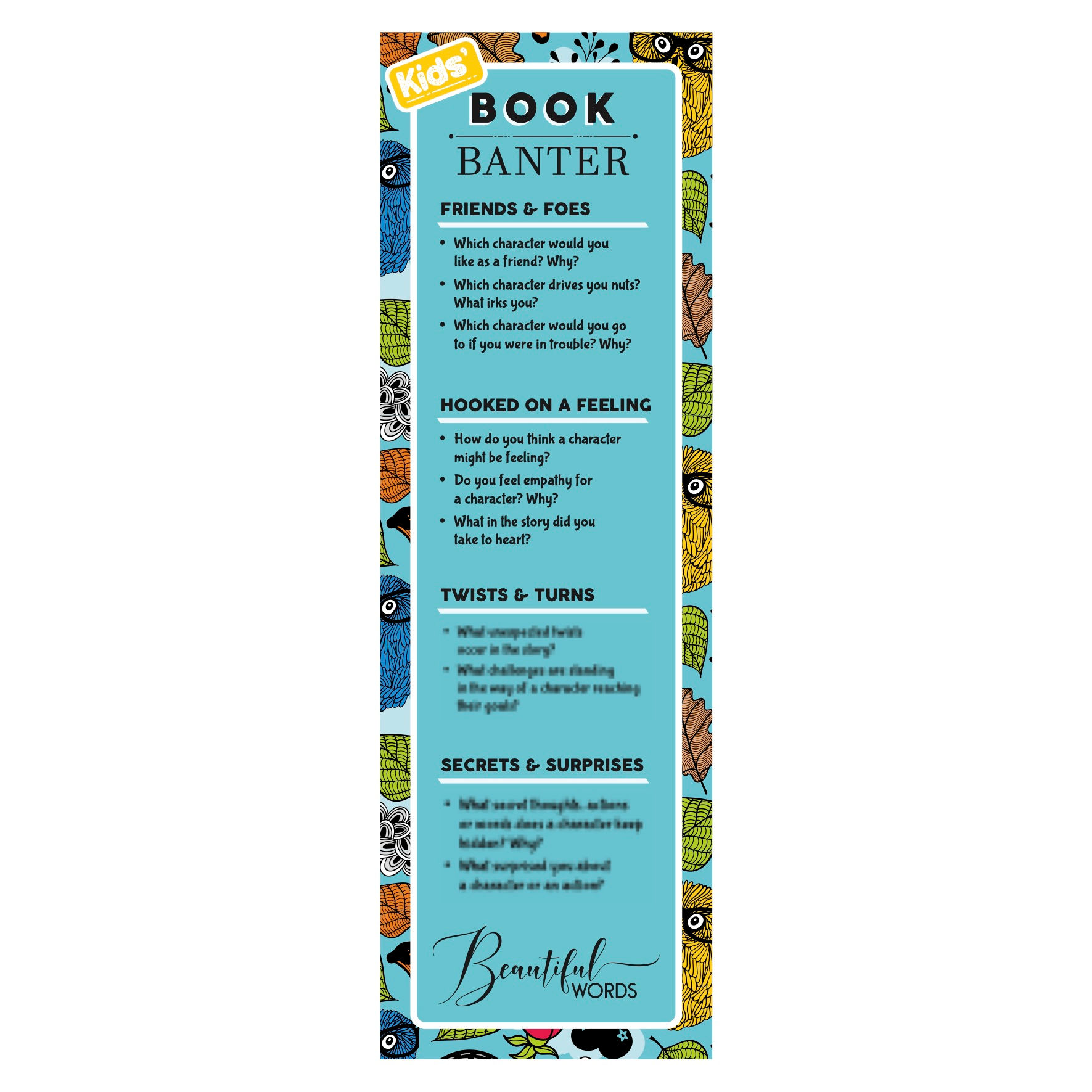 Owls Kids' Banter Bookmark