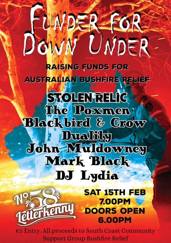 Funder For Down Under - Sat Feb 15th at NO.58