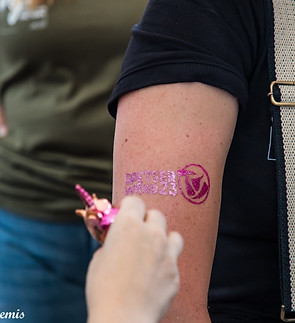 gepersonaliseerde glittertattoo