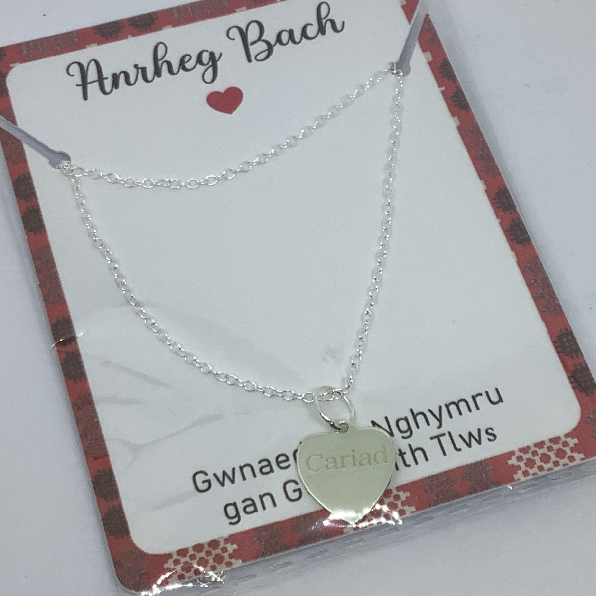 Cariad (Love) Silver plated Necklace