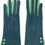 Thumbnail: Teal faux suede button detail gloves