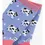 Thumbnail: Sock Talk - Women's Bamboo Socks Spring Cow Print  Ankle Socks Pink