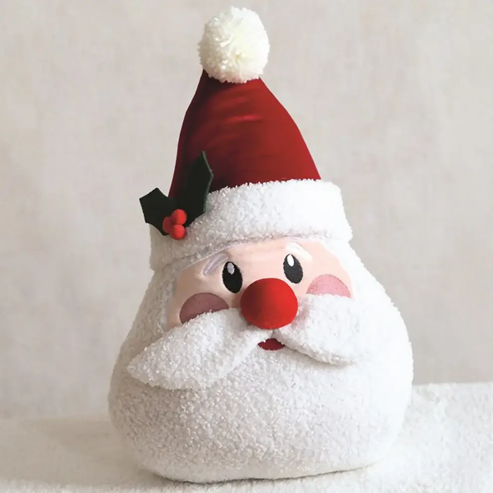Novelty Santa Head Cushion
