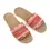 Thumbnail: Coral mix sparkle woven summer sliders -Size  Sml,Med,Lrg