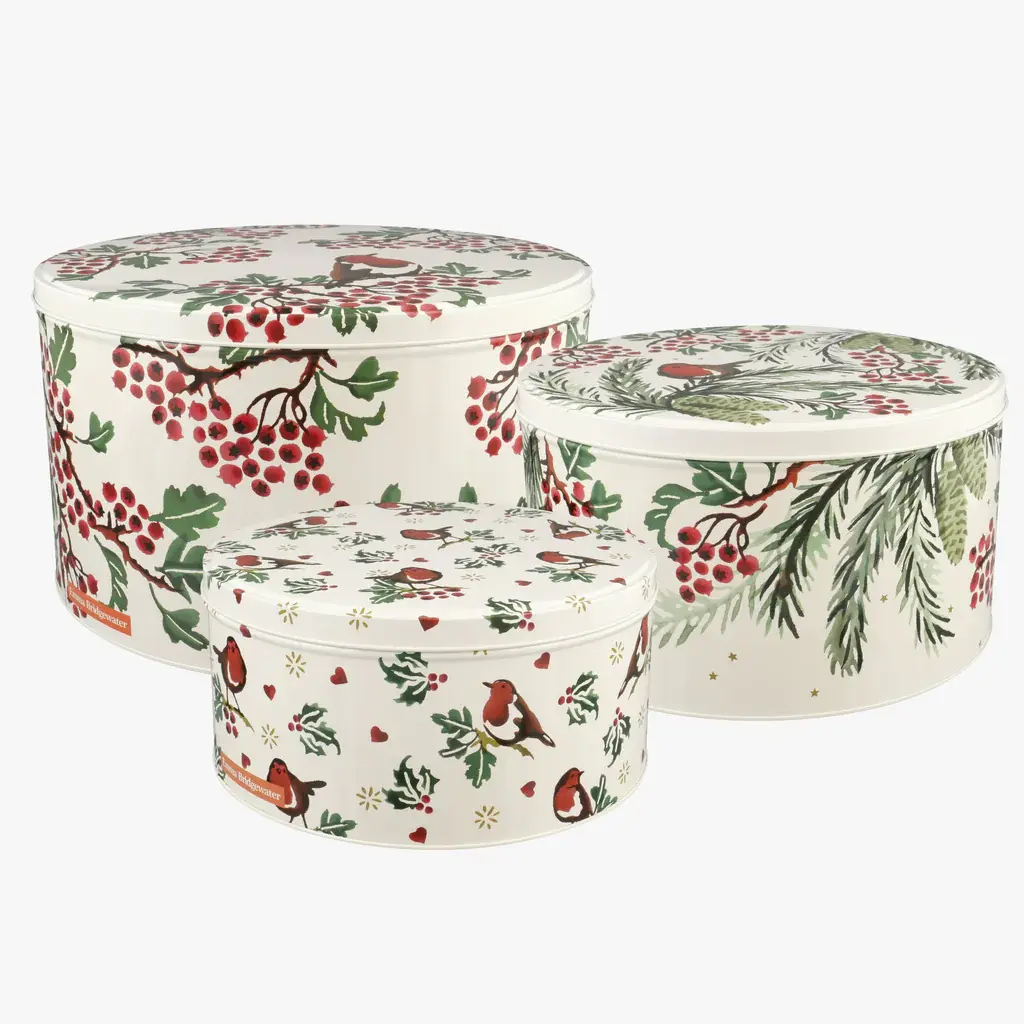 Emma Bridgewater - Hawthorn Berries Set Of 3 Round Cake Tins