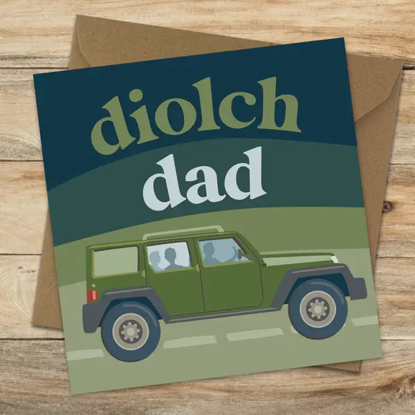 Sul y Tadau Card Diolch Dad (Thank you Dad)