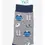 Thumbnail: Sock Talk - Men's Rugby Goal Kit Bamboo Socks in Grey and Blue