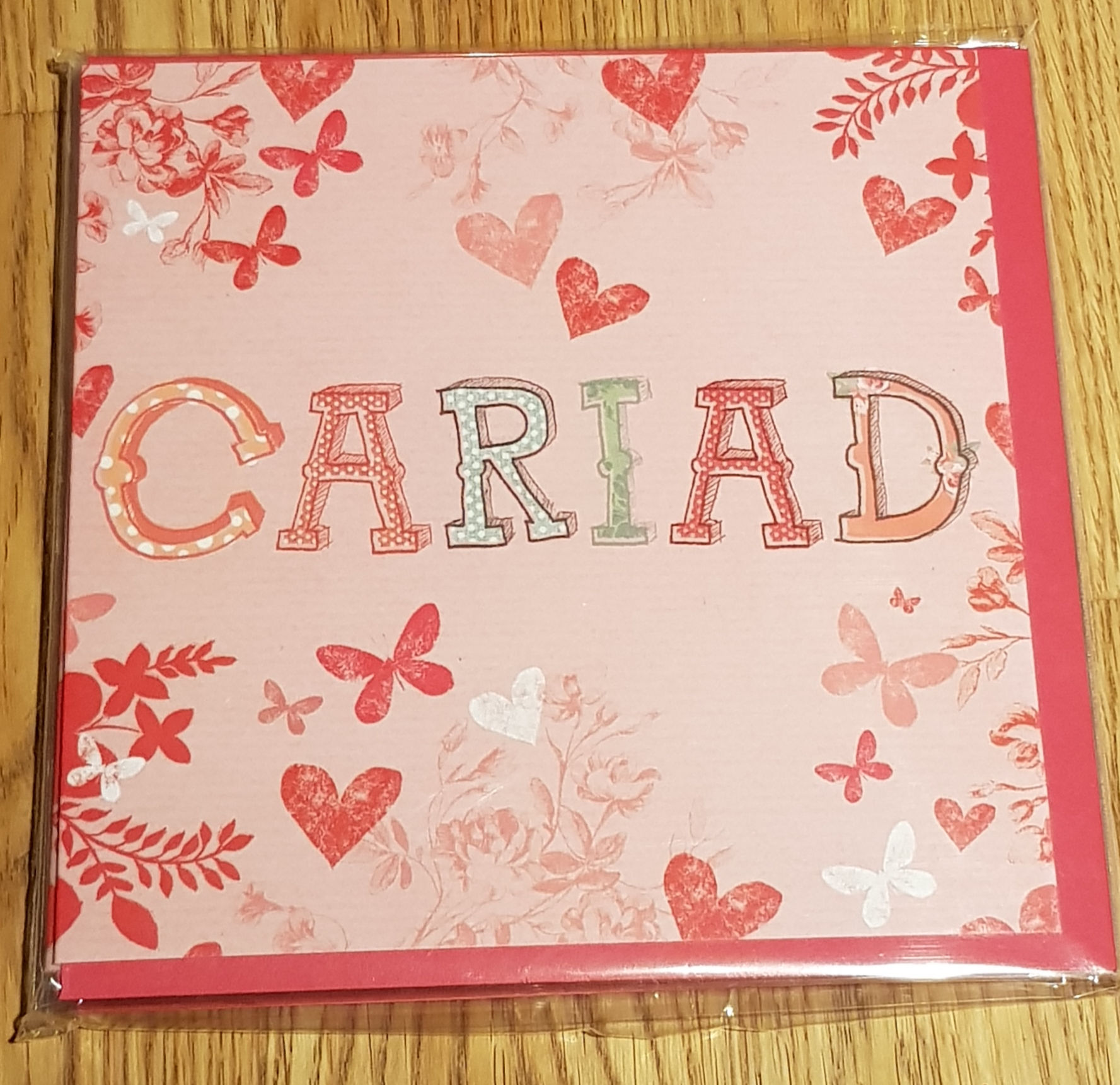  Carden Cyfarch Cariad  (Love ) Greering Card