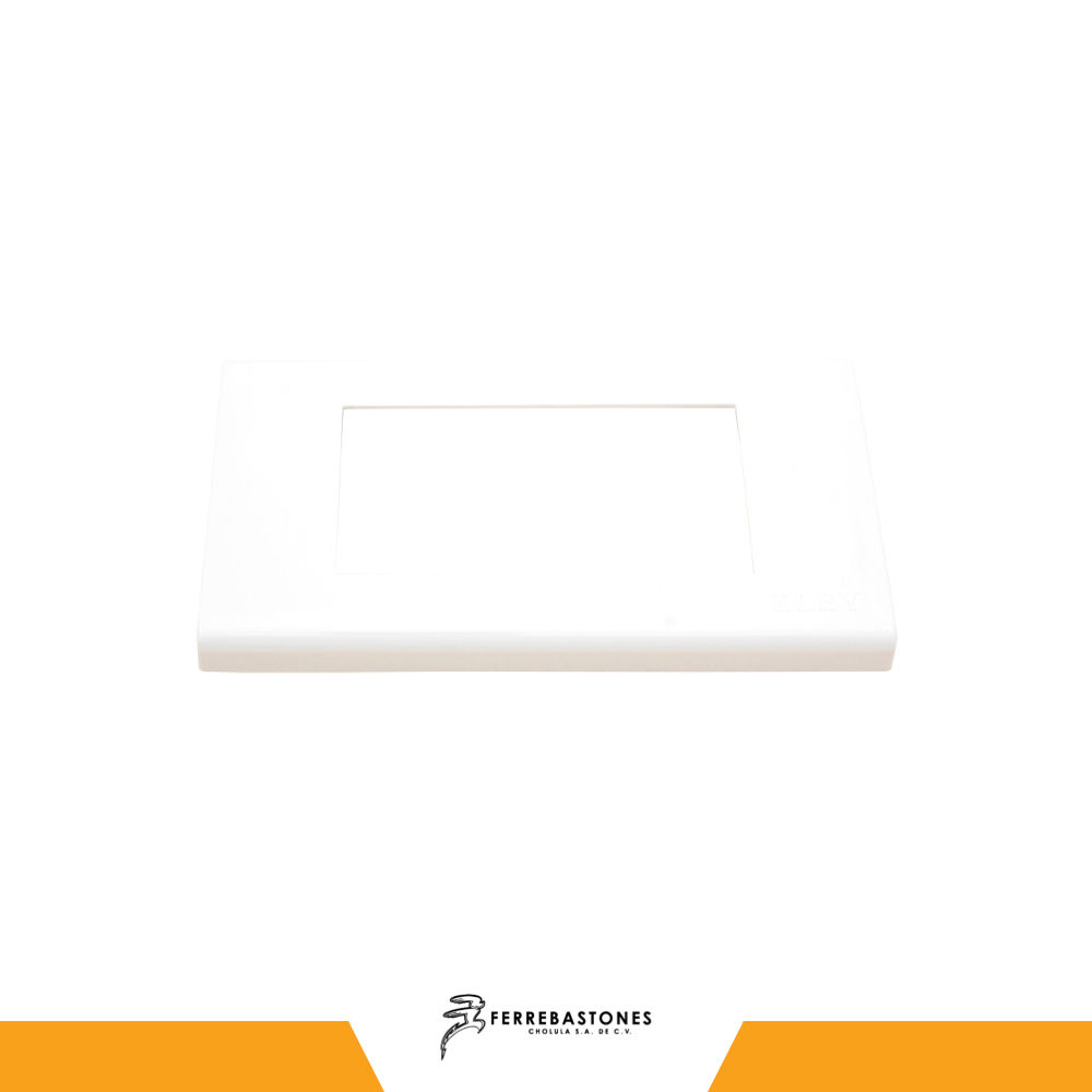 PLACA ABS BLANCA DE LUJO ESTANDAR 72MM