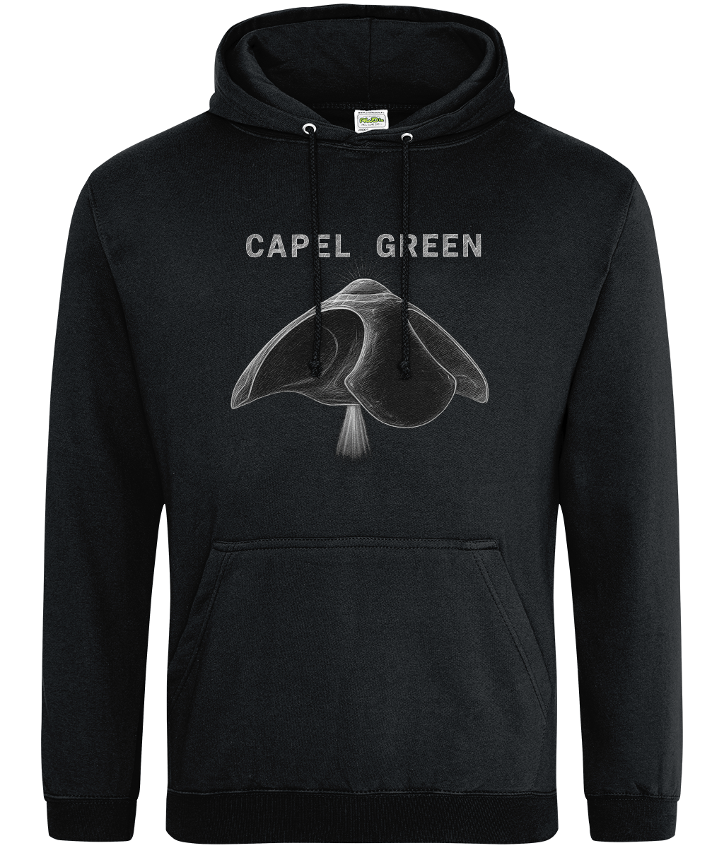 AWDis College Hoodie CapelGreen UFO SKETCH Hoodie