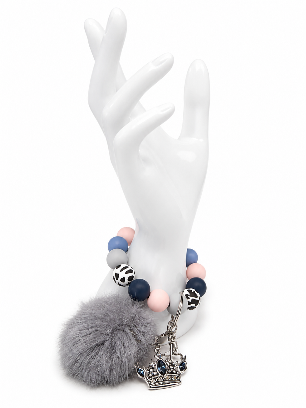Thumbnail: Midnight Crown Silicone Beaded Wristlet