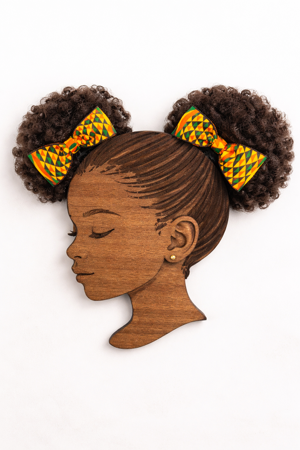 African Print Hair Bows with Alligator Clip (Set of 2)
