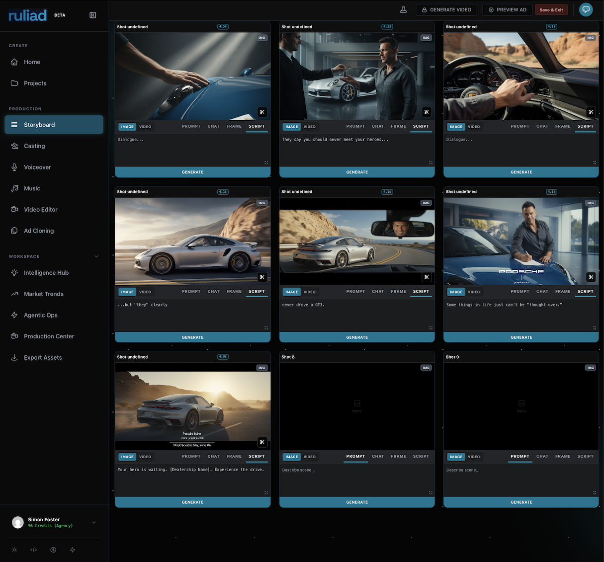 Storyboard Editor