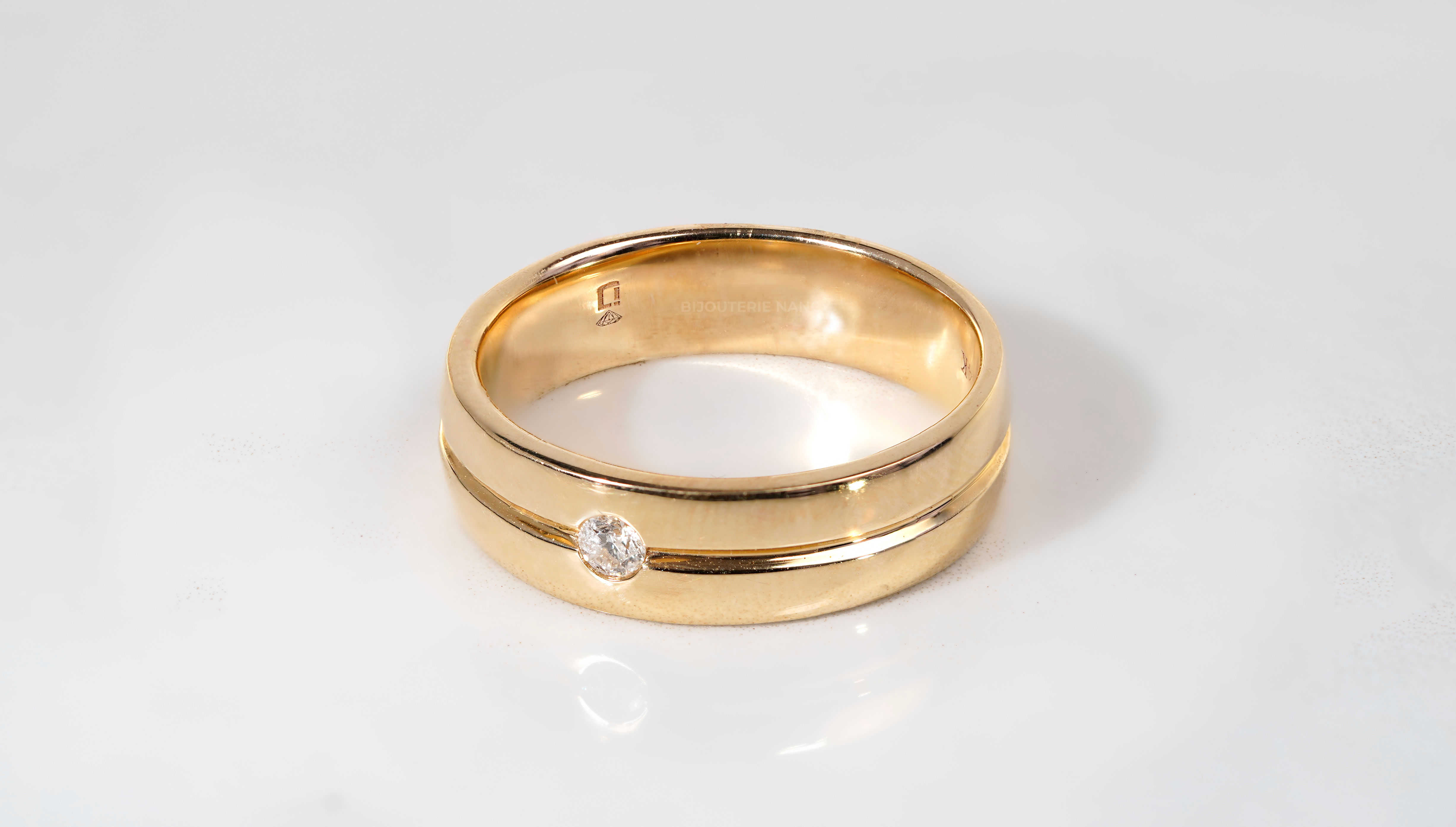 Wedding bonds 14K 0.09 Carat Diamond Sole wedding bonds