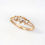 Thumbnail: Heart ring 18K 0.10 Carat Diamond Trio heart ring
